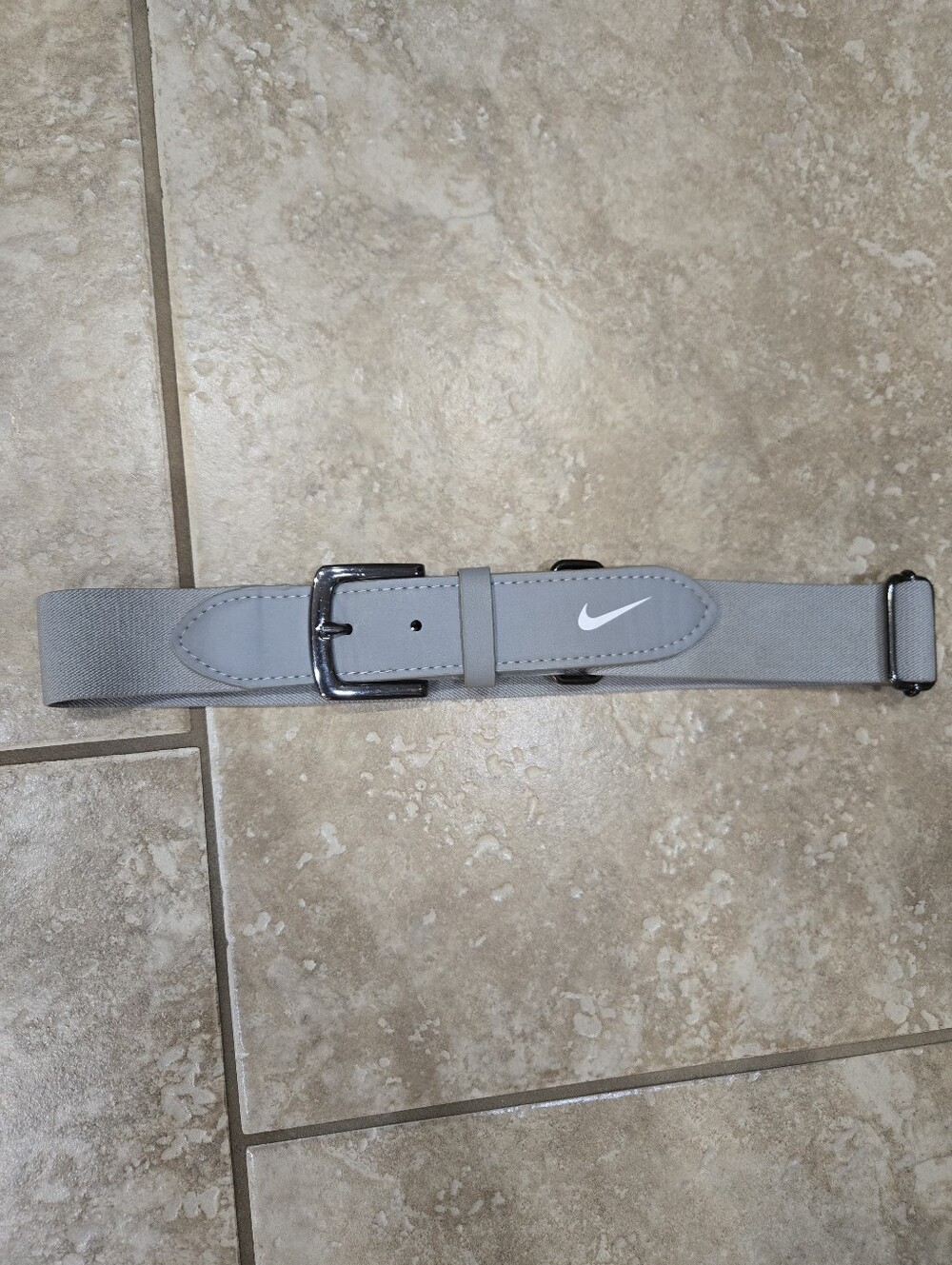 Girls Softball Nike Gray Performance Belt - OS